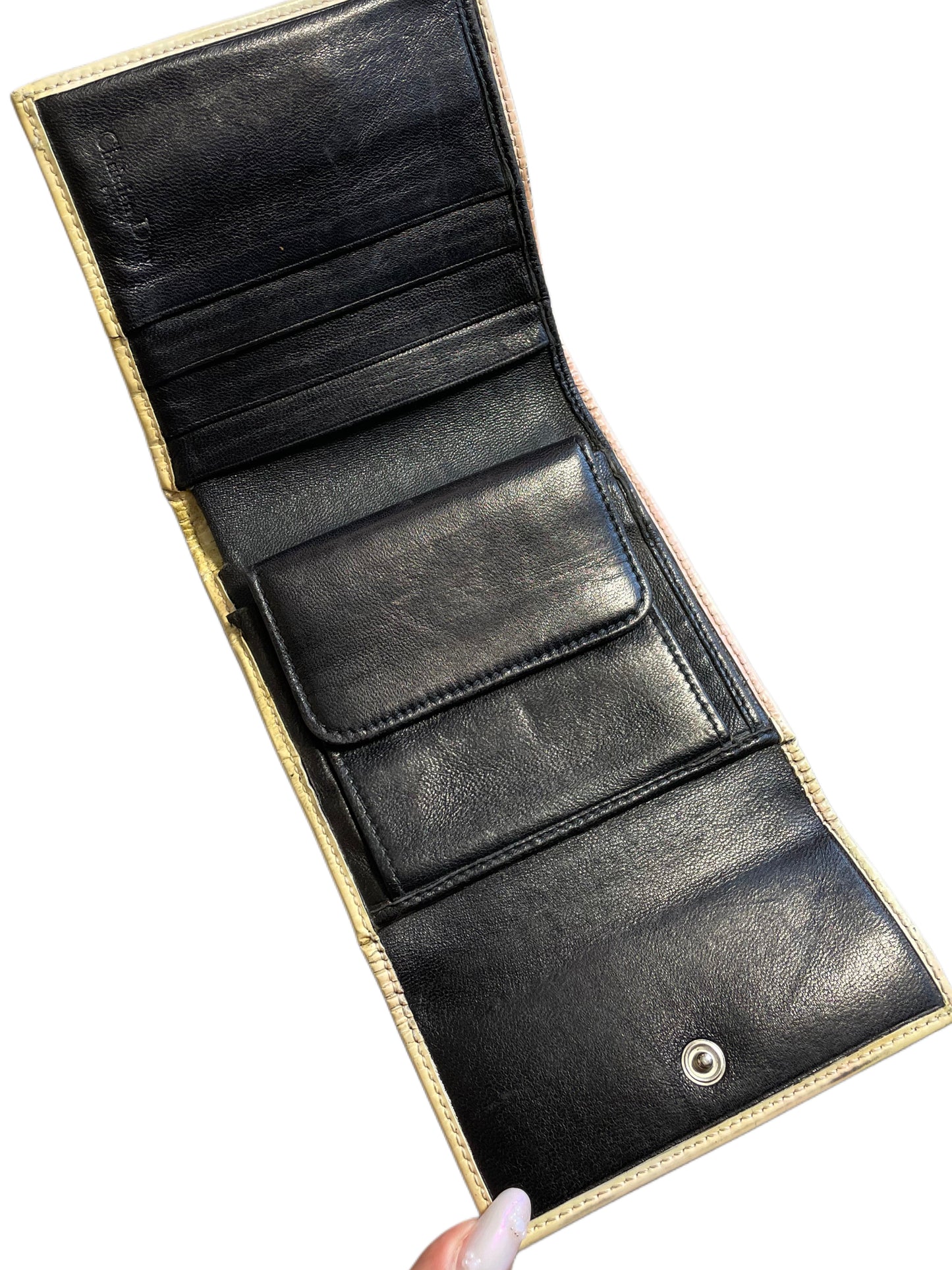 Christian Dior Monogram Compact Portemonnaie