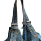 Diesel Tasche aus Jeans mit Glitzersteinen