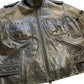 Kurz geschnittene Lederjacke (Frauen S)