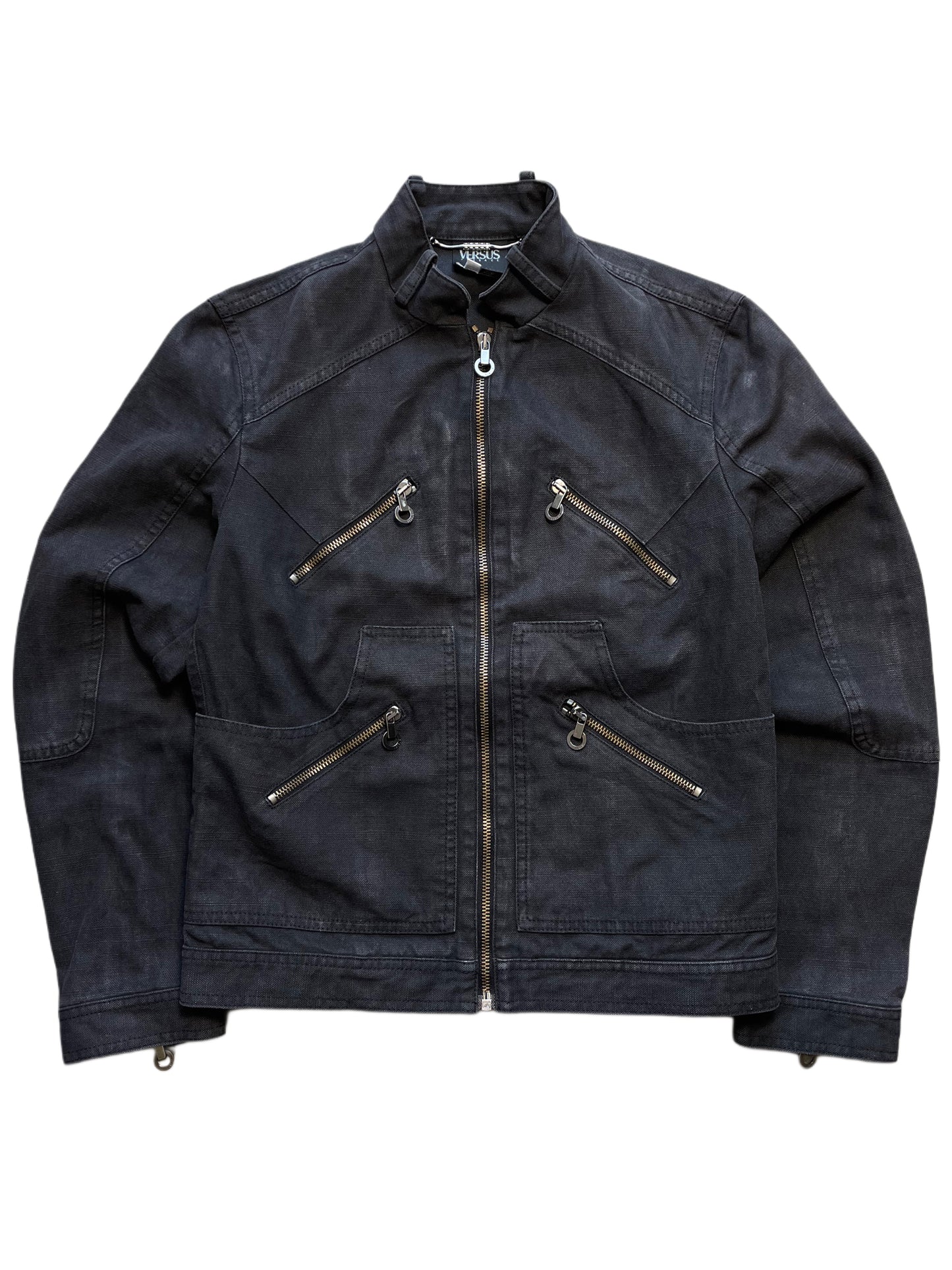 Versus by Versace Bikerjacke aus Jeans (Frauen M)