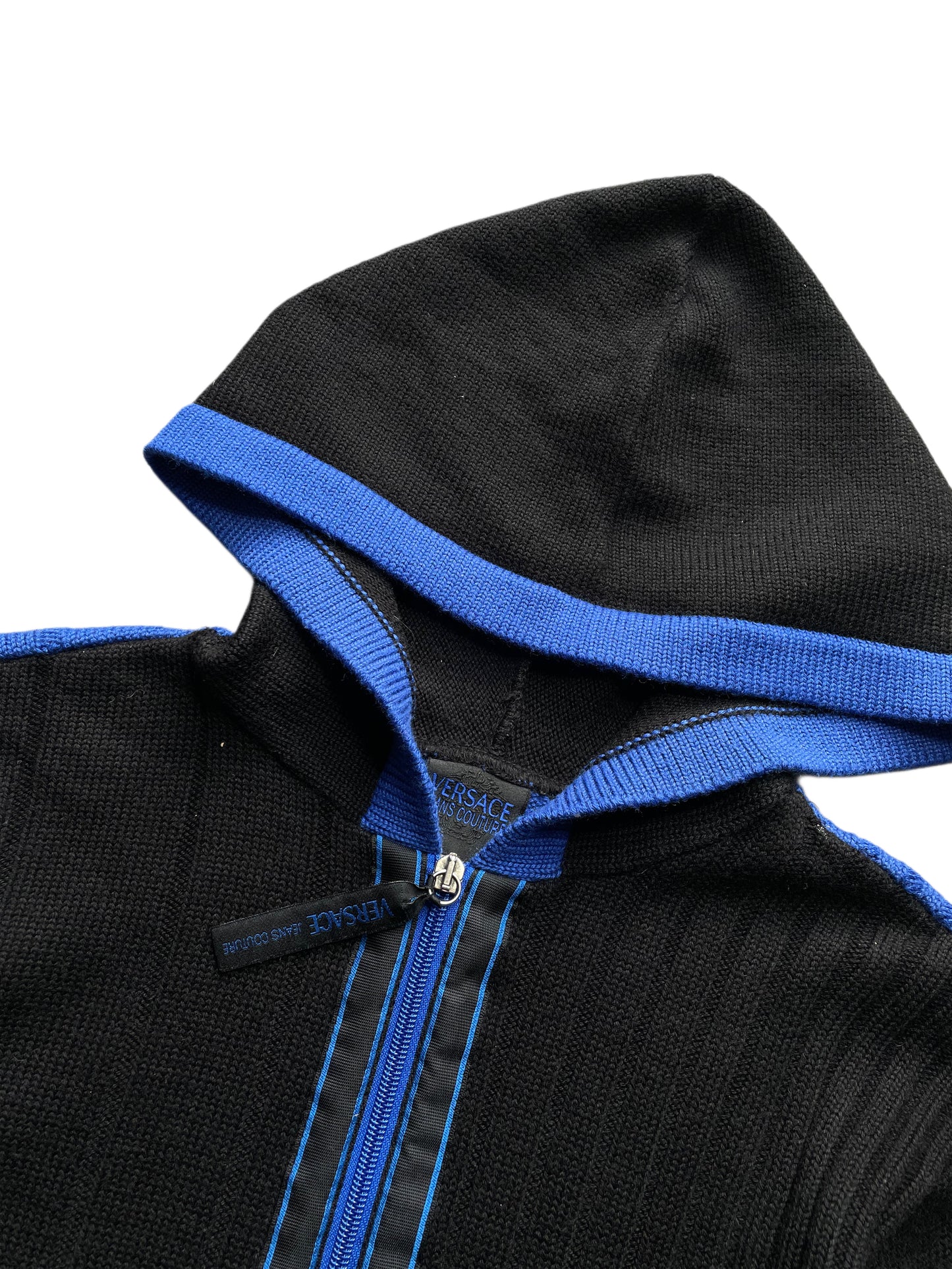 Versace Strickjacke mit Kapuze (M)