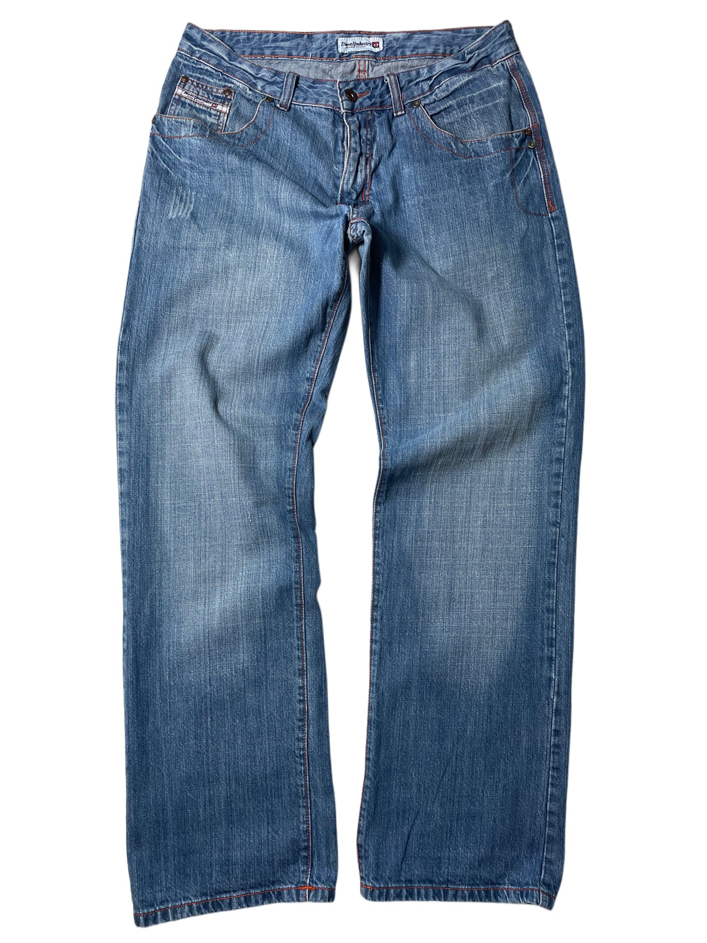 Diesel Baggy Jeans mit Backprint (L)