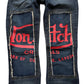 Von Dutch Jeans mit Schlag und Print (Frauen M / W27)