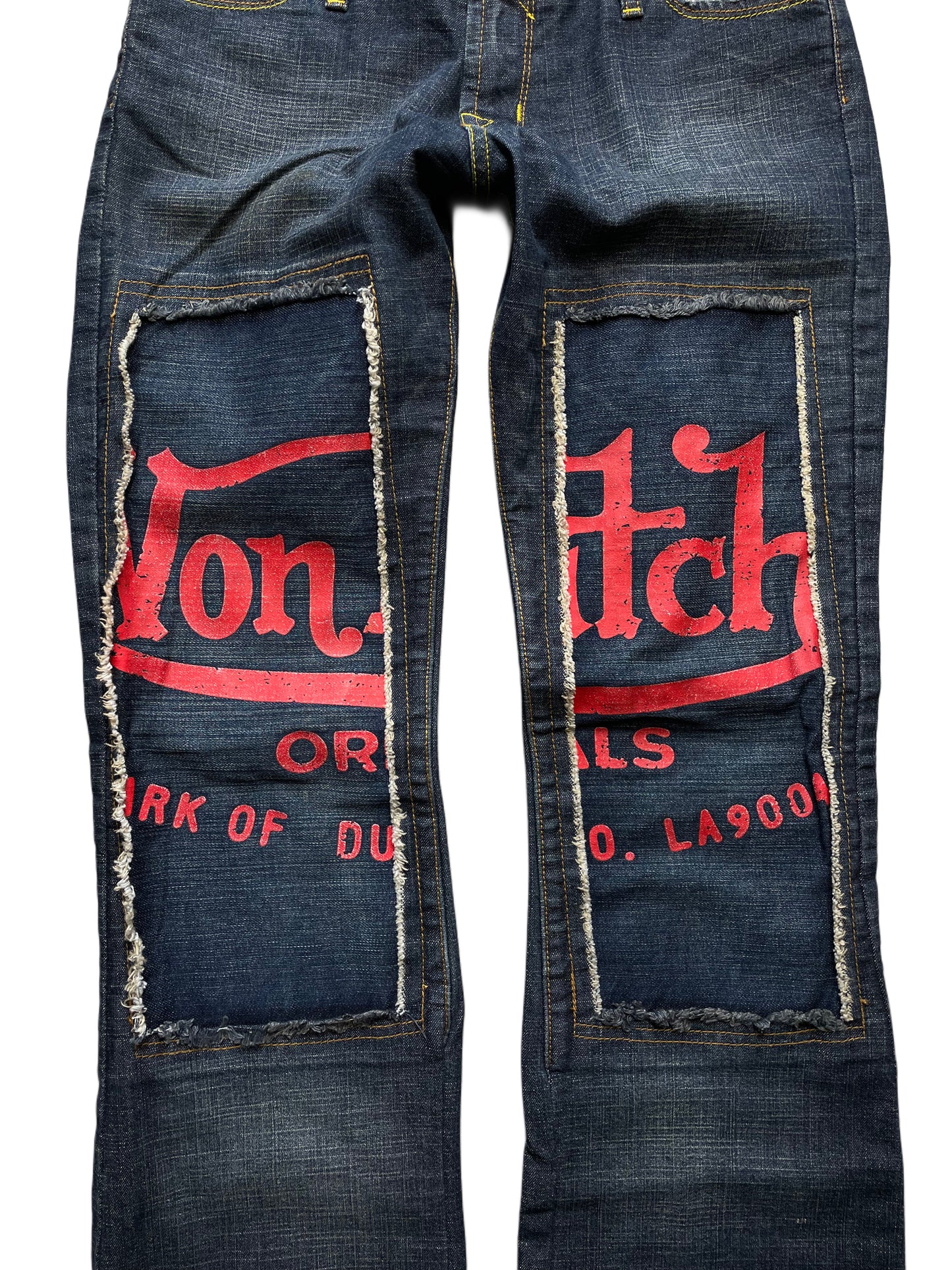 Von Dutch Jeans mit Schlag und Print (Frauen M / W27)