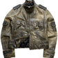 Kurz geschnittene Lederjacke (Frauen S)