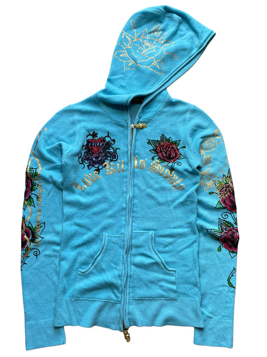 Ed Hardy Hoodie mit Zipper (Frauen M)