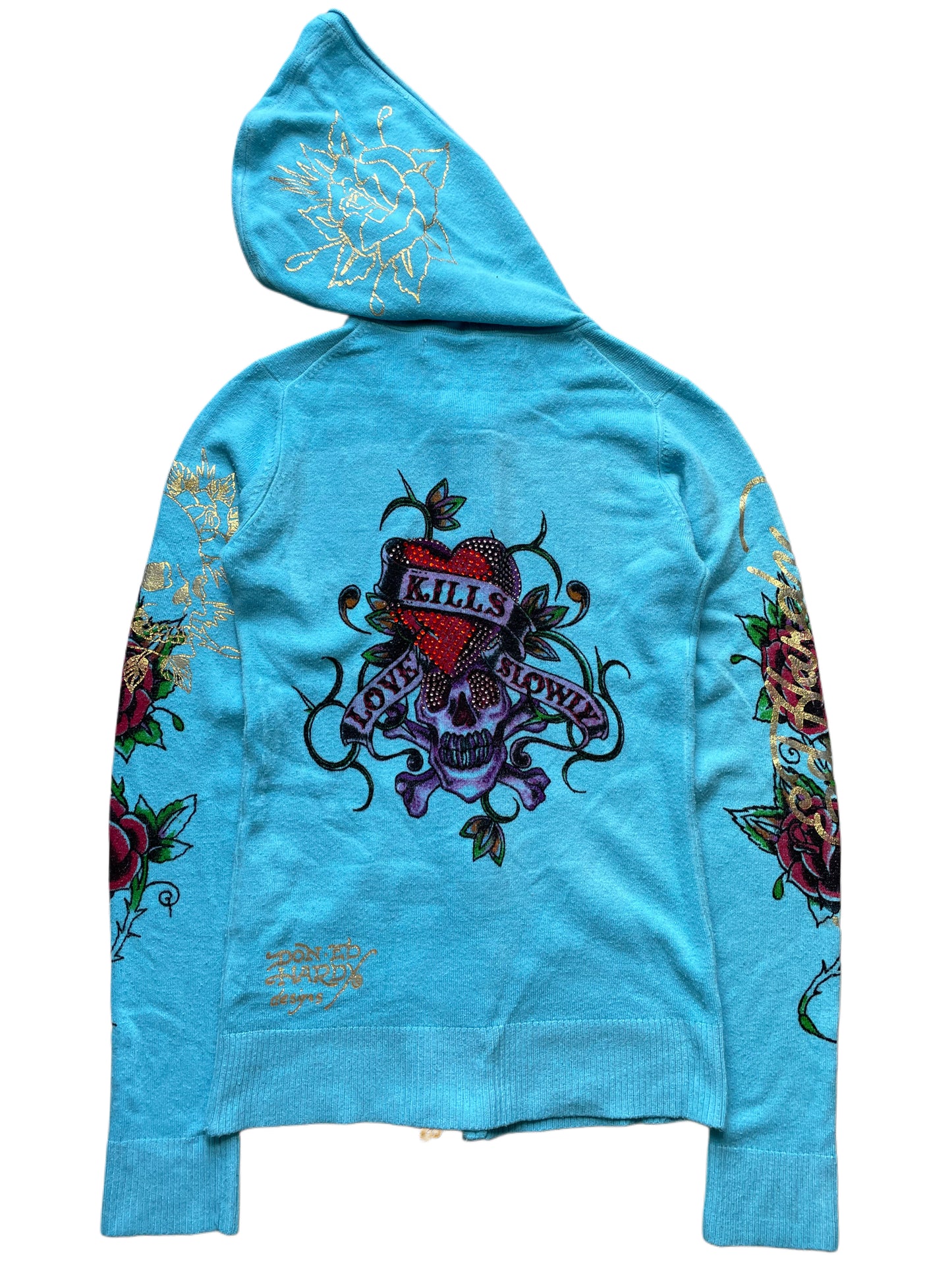 Ed Hardy Hoodie mit Zipper (Frauen M)