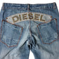 Diesel Baggy Jeans mit Backprint (L)