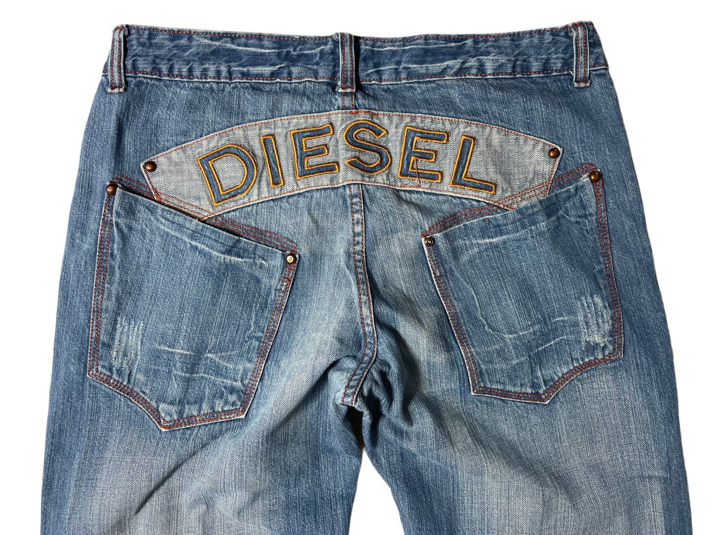 Diesel Baggy Jeans mit Backprint (L)
