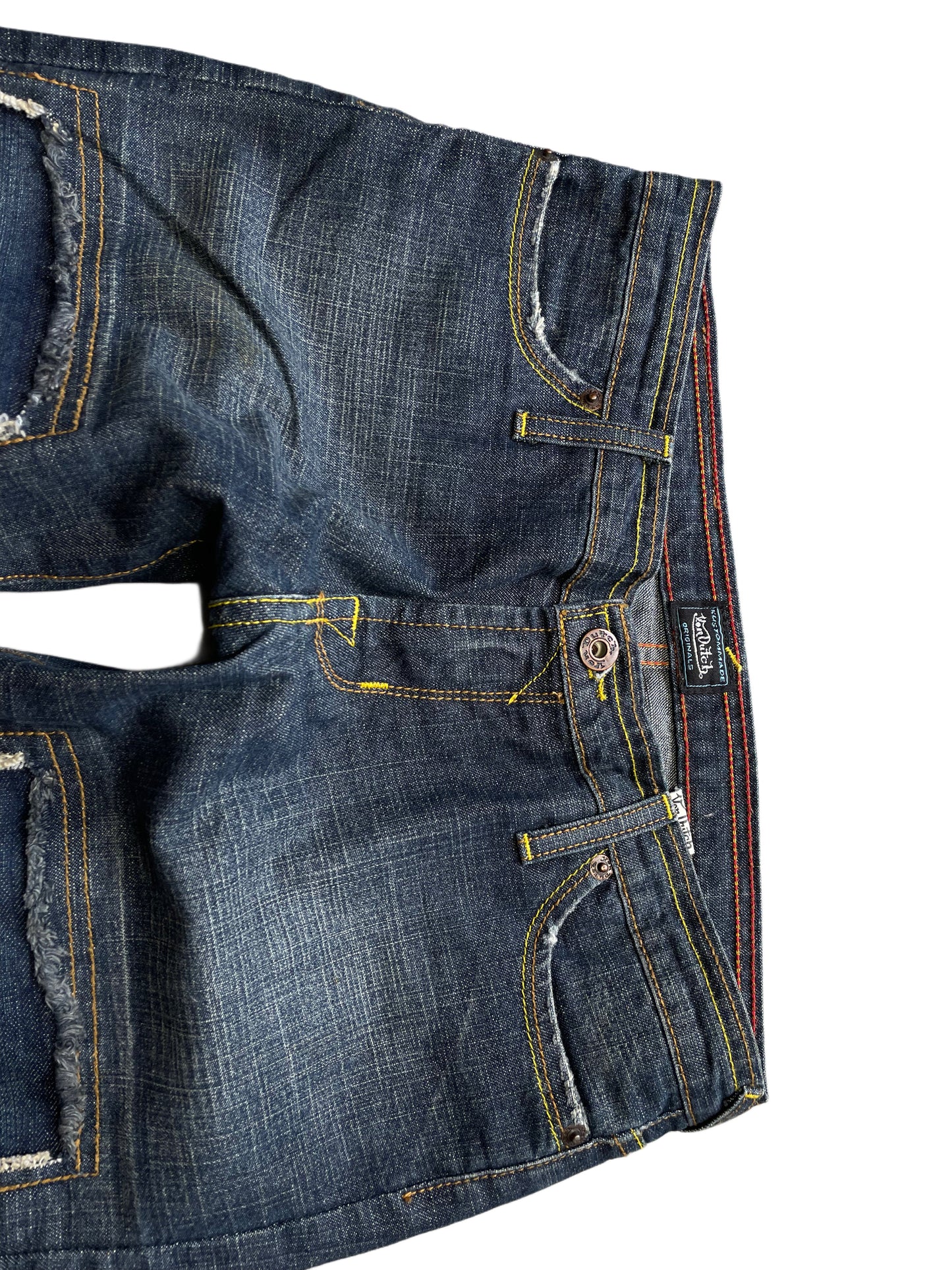 Von Dutch Jeans mit Schlag und Print (Frauen M / W27)