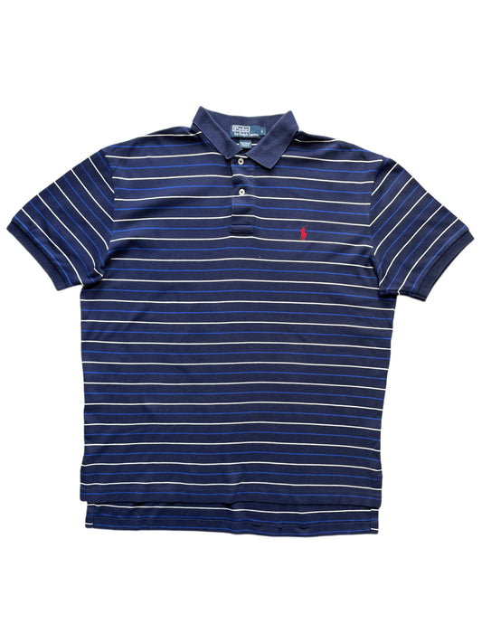 Ralph Lauren gestreiftes Poloshirt (L)