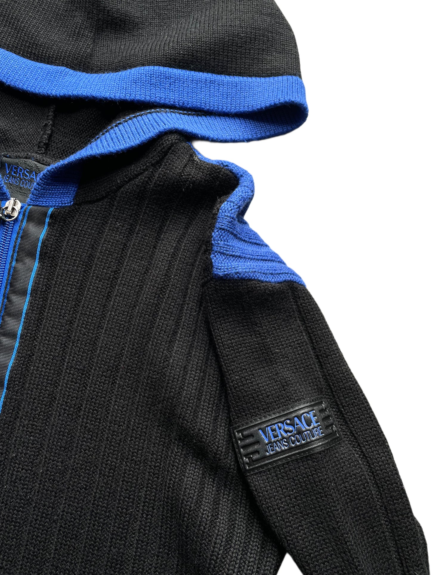 Versace Strickjacke mit Kapuze (M)