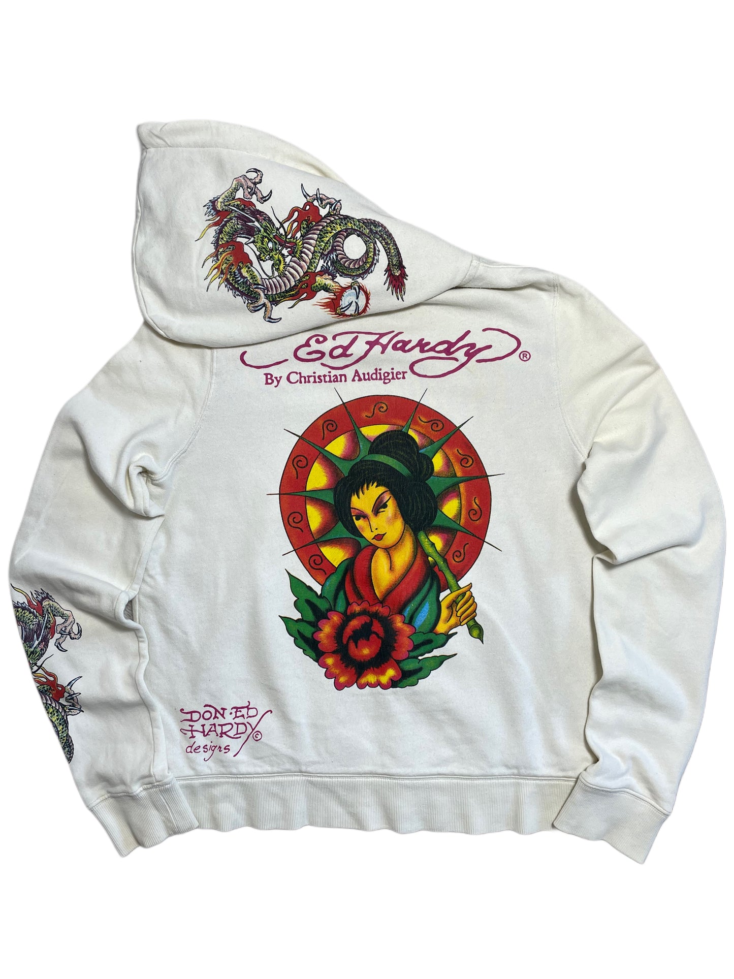 Ed Hardy Hoodie mit Zipper (M)