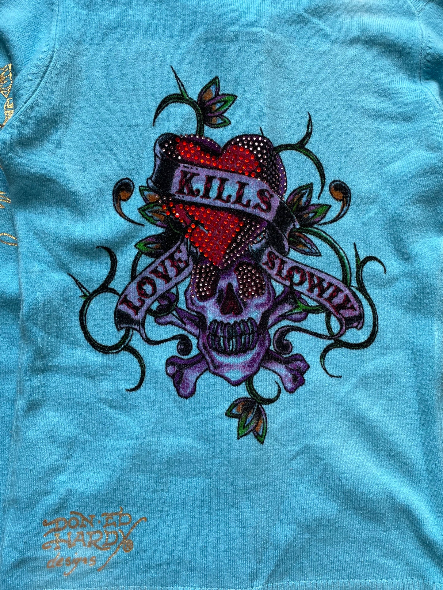 Ed Hardy Hoodie mit Zipper (Frauen M)