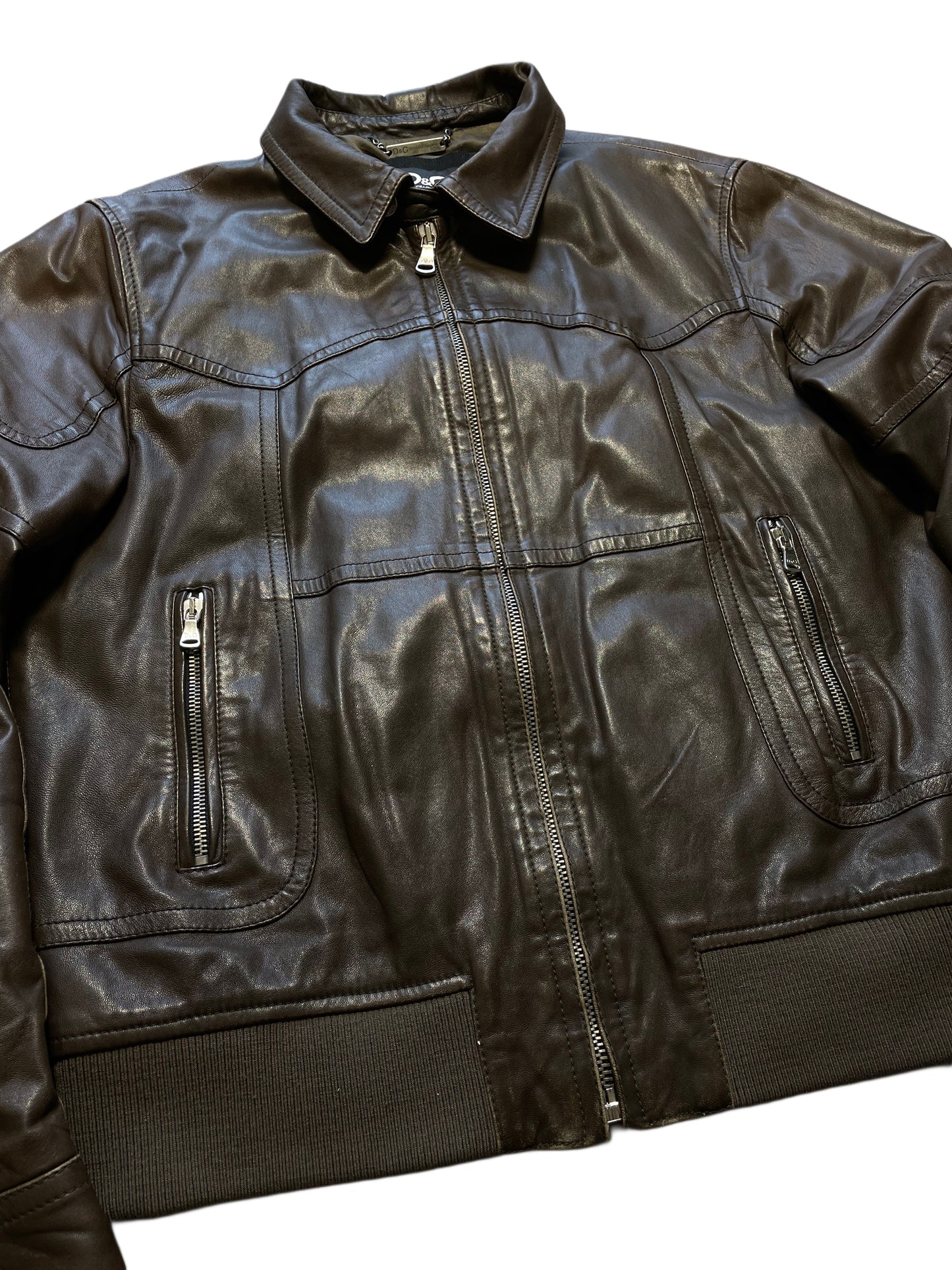 Dolce & Gabbana Lederjacke (XL/54)