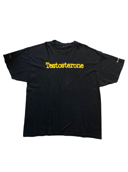 Hanes Beefy-T 'Testosterone' Dangerously Hardcore, Muscle Attitude T-Shirt (XXL)
