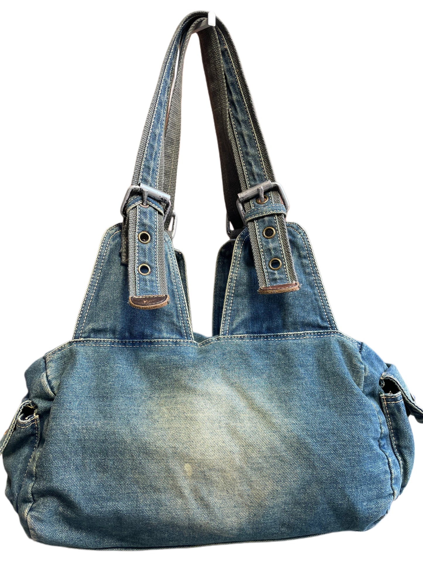 Diesel Tasche aus Jeans mit Glitzersteinen