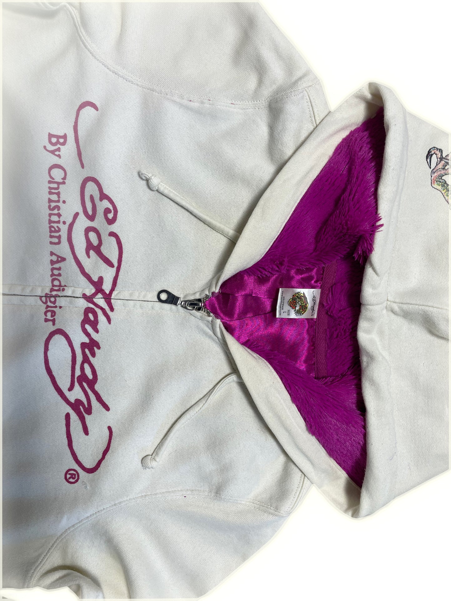 Ed Hardy Hoodie mit Zipper (M)