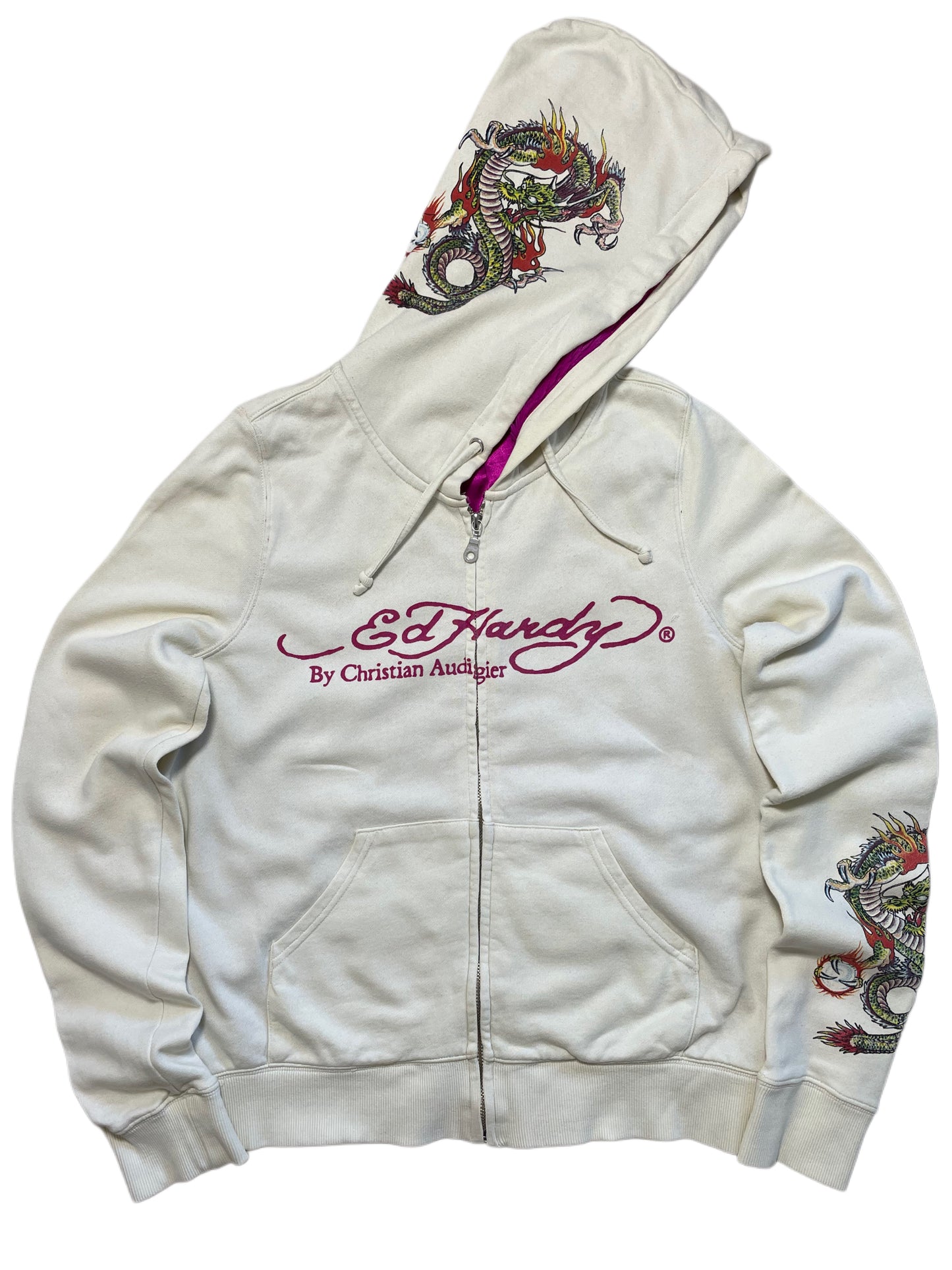Ed Hardy Hoodie mit Zipper (M)