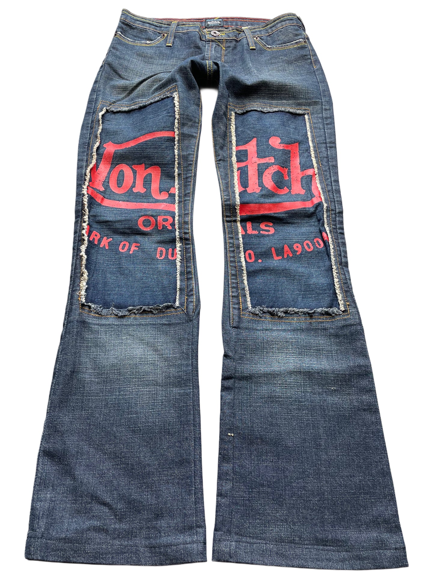 Von Dutch Jeans mit Schlag und Print (Frauen M / W27)