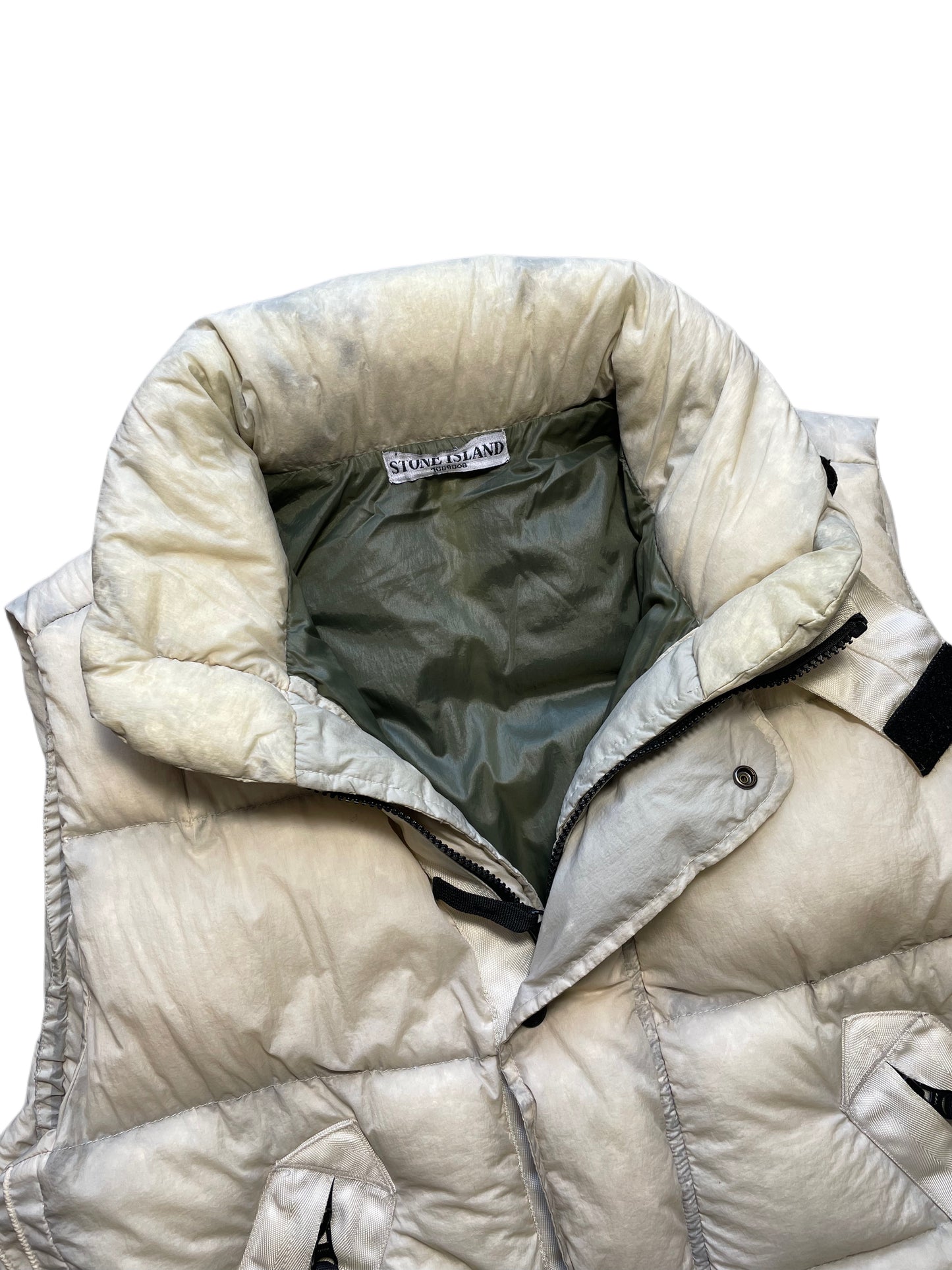Stone Island Daunenweste mit Mesh Badge (L)