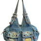 Diesel Tasche aus Jeans mit Glitzersteinen