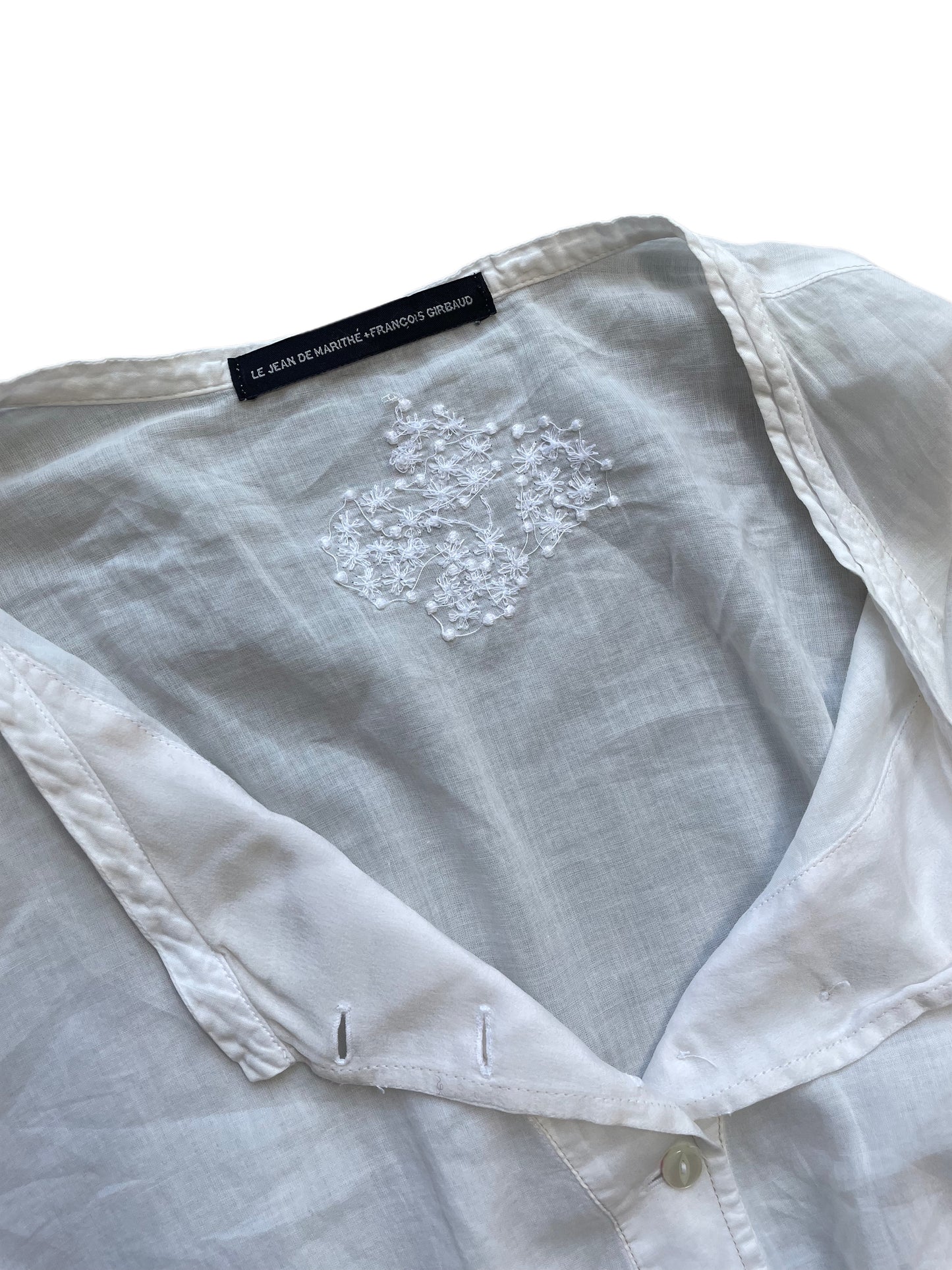 Marithé + Francois Girbaud Bluse mit Stickereien (Frauen XL)