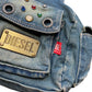 Diesel Tasche aus Jeans mit Glitzersteinen