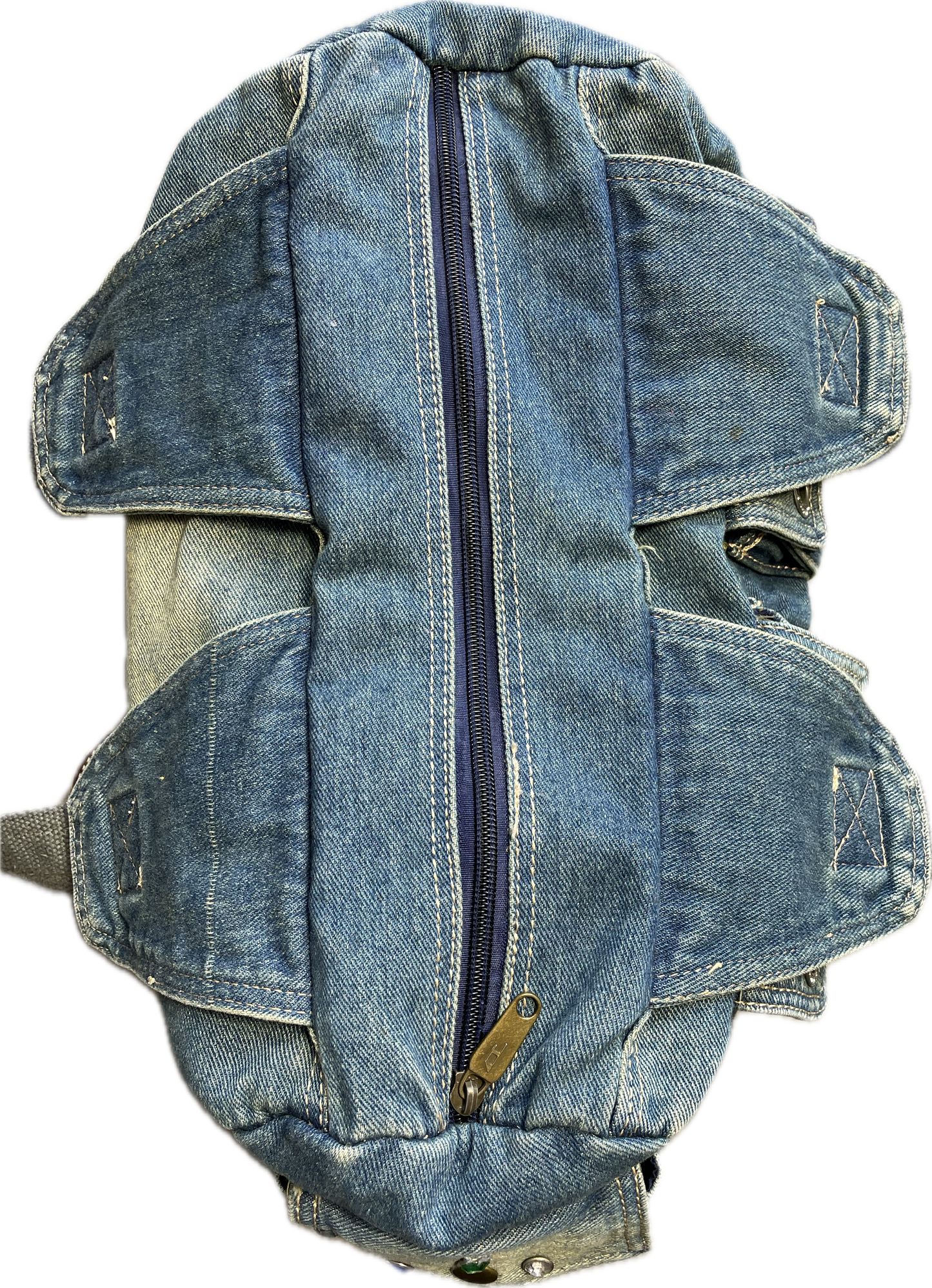Diesel Tasche aus Jeans mit Glitzersteinen