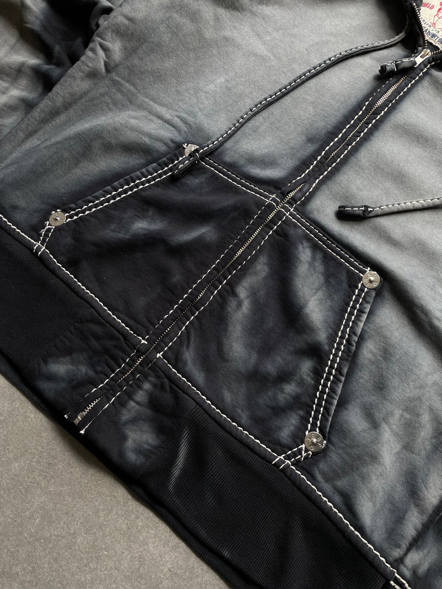 True Religion (Made in Mexico) Hoodie mit Zipper (XL)